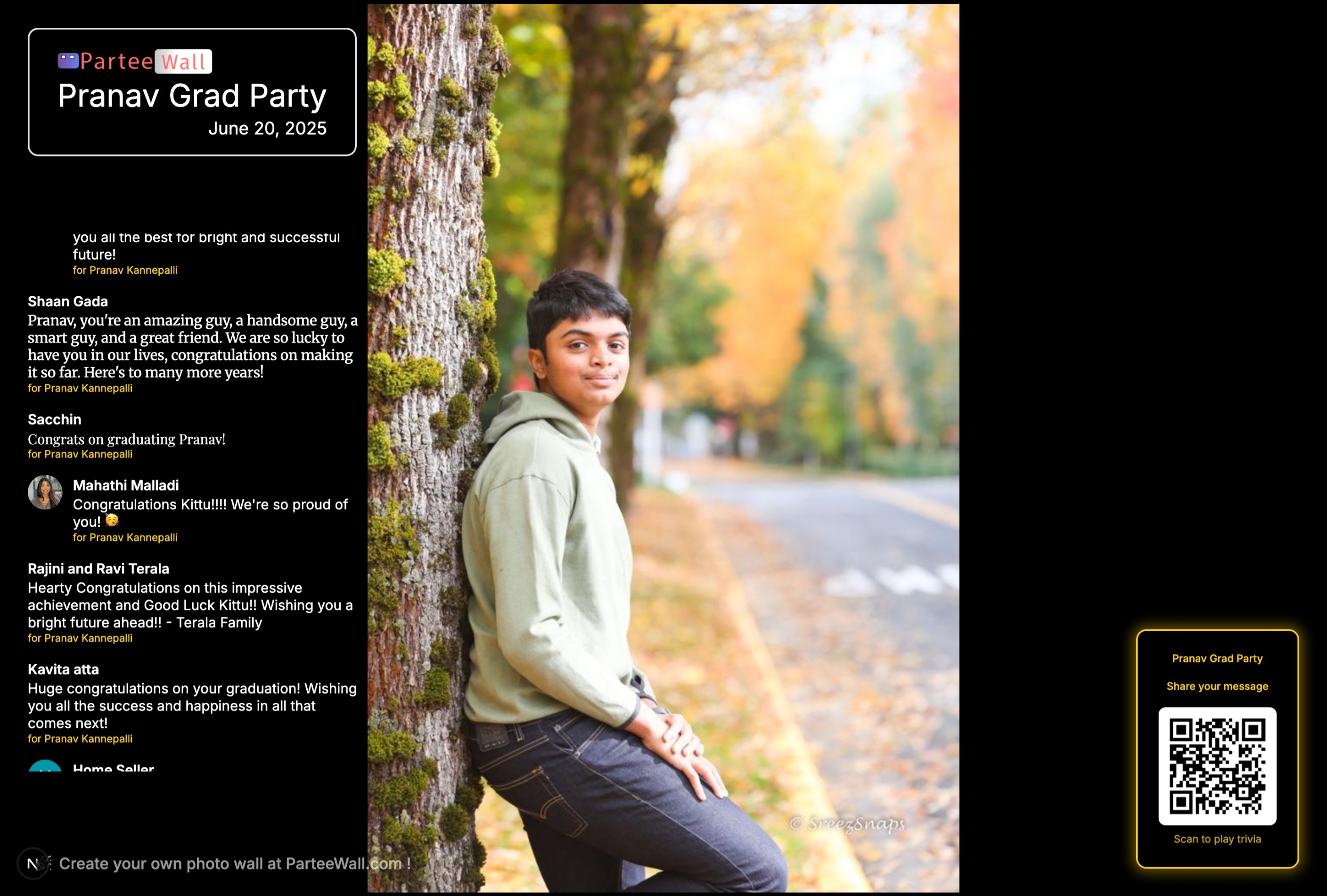 ParteeWall Screenshot